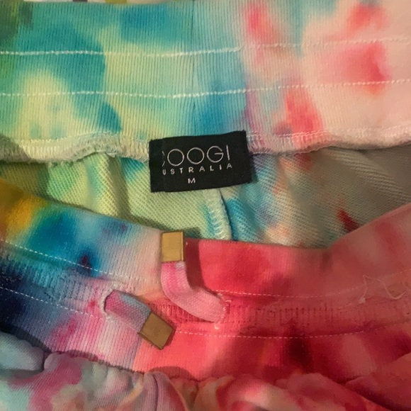 tye dye coogi shorts with knit on side - Picture 4 of 4